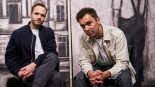 Kongeniales Doppel: Lukas Schrenk (li.) und Nils Strunk setzen an der Burg „Gullivers Reisen“ in ...