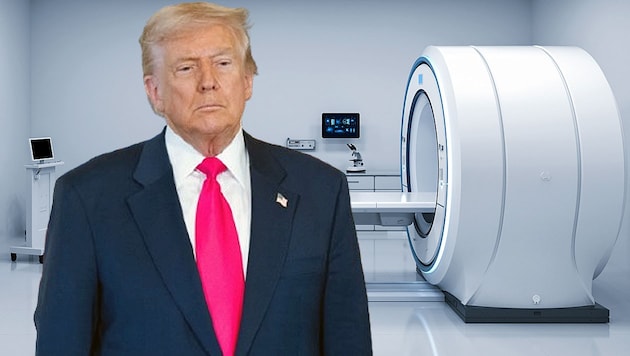 Laut US-Präsident Donald Trump war der Arzt vom Ergebnis seines MRT-Scans begeistert.