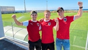 Leo, Lukas und Andreas kamen zum Training nach Paphos.