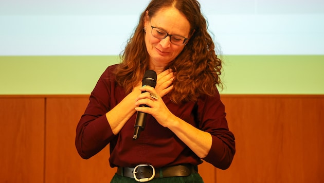 95 Prozent der Stimmen erhielt Grünen-Chefin Martina Berthold bei de rLandesversammlung.