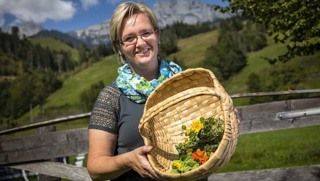 Anita Widauer empfängt in Leogang das ganze Jahr „Urlaub am Bauernhof“-Gäste.