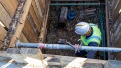 Die nötigen Grabungsarbeiten werden durch die neue Technik auf ein Minimum reduziert – damit ...