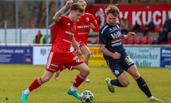 Lukas Brückler (li.) machte für Kuchl gegen Imst den Deckel drauf.