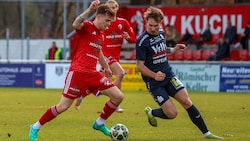 Lukas Brückler (li.) machte für Kuchl gegen Imst den Deckel drauf.