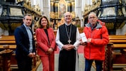 Freunde des Stiftes: Abt Pius, Sponsoring-Lady Christina Hardegg, Präsident Hauer (li.) und ...