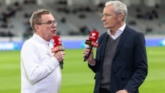 Ralf Rangnick (li.) im Interview mit ORF-Mann Rainer Pariasek.