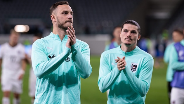 Marko Arnautovic (l.) und Marcel Sabitzer