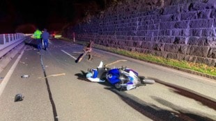 Auf der Schlossstraße bei Innsbruck kam es zu dem Horror-Unfall.