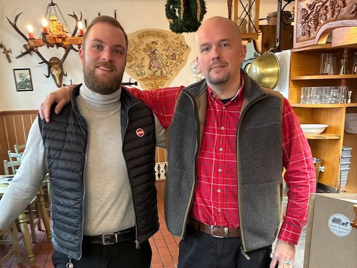 Philip (left) and Zoltan (right) became lifesavers on Saturday.