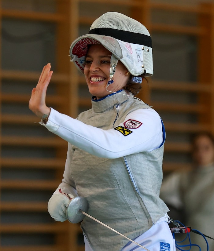 Die Lokalmatadorin freute sich über den Heimsieg.