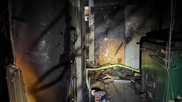 Der Kellerbrand mit tragischem Ausgang brach im Heizungsraum aus.