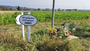 Die Weißen Kreuze stehen an den Unglücksstellen