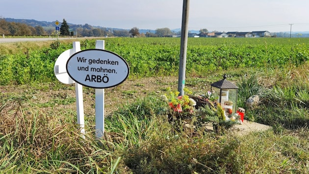 Die Weißen Kreuze stehen an den Unglücksstellen