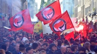 Antifa-Demo in Berlin (Archivbild)