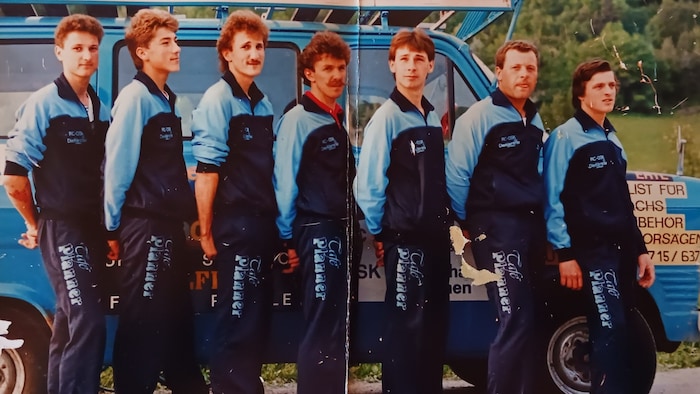 Die ersten Radsportler der in den 1980er-Jahren neu ins Leben gerufenen Sektion Rad des OSK: ...