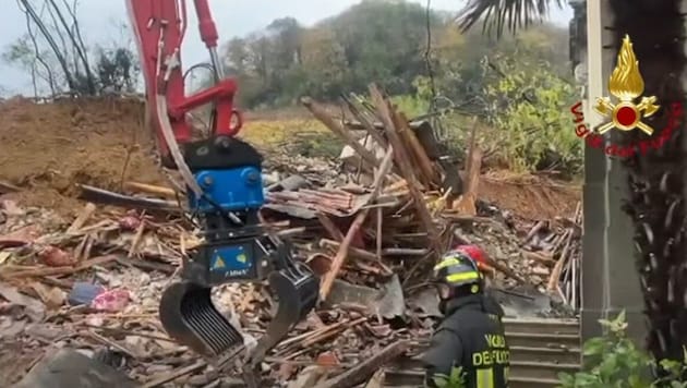 In der Nacht auf Montag zog eine Regenfront über die italienische Region Friaul auf. In Cormons ...
