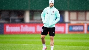 Marko Arnautovic beim Abschlusstraining des ÖFB-Teams