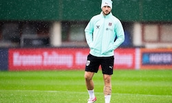 Marko Arnautovic beim Abschlusstraining des ÖFB-Teams