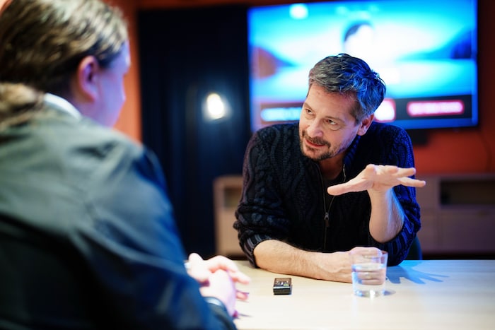 Fritz Karl im Gespräch mit „Krone“-Redakteur Robert Fröwein.