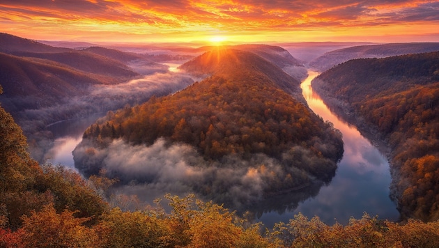 Die Saarschleife in Deutschland von Leserreporter Stefan E. fotografiert.