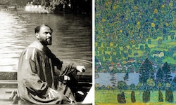 Gustav Klimt malte im Sommer am Attersee; das Gemälde „Waldabhang bei Unterach am Attersee“ wird ...