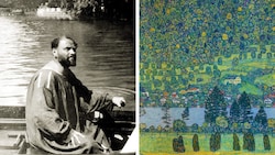 Gustav Klimt malte im Sommer am Attersee; das Gemälde „Waldabhang bei Unterach am Attersee“ wird ...