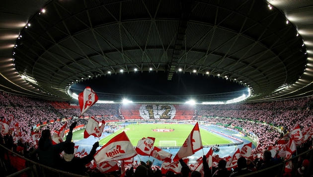 Das Ernst-Happel-Stadion soll zur rot-weiß-roten Partyzone werden