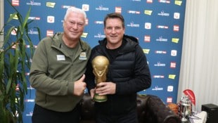 Toni Polster und Andreas Herzog spielten 1990 und 1998 bei den Weltmeisterschaften in Italien ...