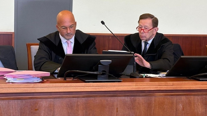 Die Anwälte Rudolf Mayer und Nikolaus Rast verteidigen.