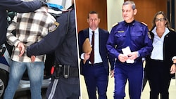 Von links: Hansjörg Mayr, Sprecher der Staatsanwaltschaft Innsbruck, Landespolizeidirektor ...