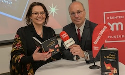 „Kärntner Krone“-Chefredakteur Hannes Mößlacher und Redakteurin Christina Natascha Kogler im ...