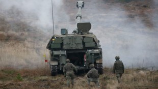 Spanische Soldaten während einer NATO-Übung in Lettland 