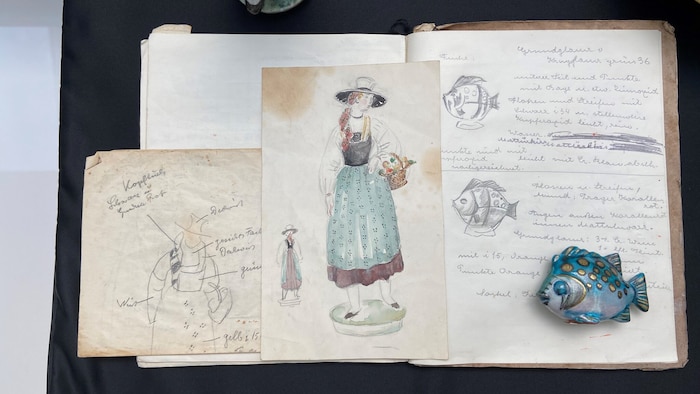 Modellbücher und Skizzen