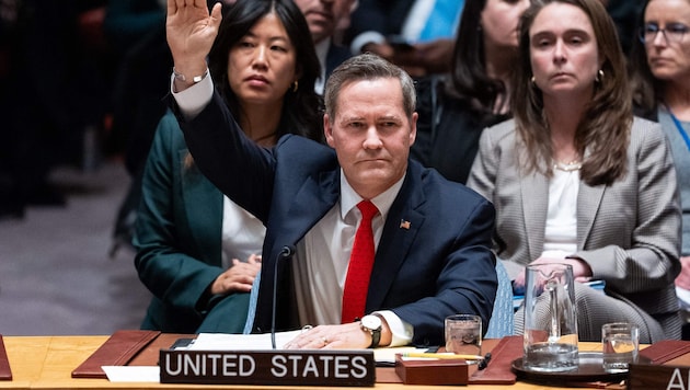 Der US-Botschafter bei der UNO, Michael Waltz, stimmte für die Resolution.