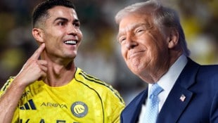 Cristiano Ronaldo ist heute bei US-Präsident Donald Trump im Weißen Haus zu Gast.