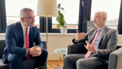 Landesrat Heinrich Dorner und Gregor Schusterschitz – er ist der Vertreter von Österreichs ...
