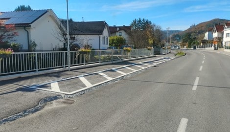 Sperrfläche: Parken ist hier jetzt nicht mehr erlaubt.