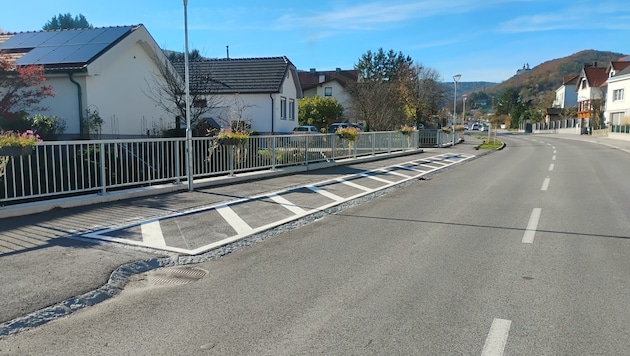Sperrfläche: Parken ist hier jetzt nicht mehr erlaubt.