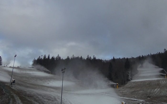 Auch am Hochficht wird es unten schon weiß