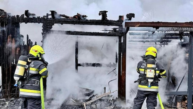 Die Florianis im Einsatz.