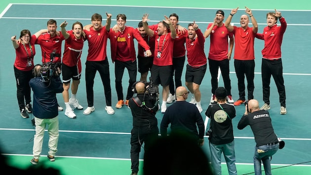 Großer Jubel bei den Belgiern