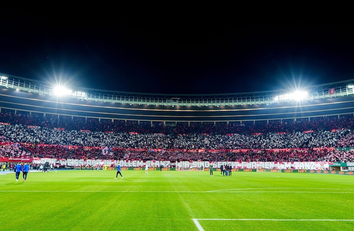 Das Transparent der ÖFB-Fans