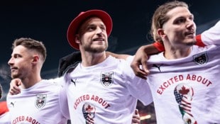 Marko Arnautovic (mitte) ließ mit einer Ansage an die Regierung aufhorchen ...