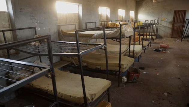 Aus diesem Schlafsaal im Bundesstaat Kebbi wurden die Schülerinnen entführt.