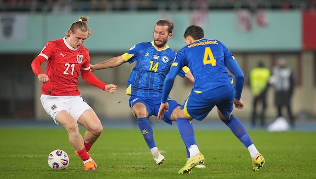 Bosnien in der WM-Quali gegen Österreich.
