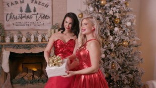 Sıla Şahin-Radlinger &amp; Antonia Parensen beim Videodreh zu „Weiße Weihnacht“