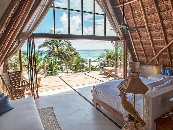 Die Strände in der Hotelzone von Tulum sind prächtig, die meisten Hotels (hier: La Valise Tulum) ...