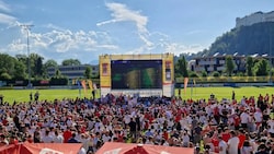 Die Fanzone in Nonntal kam bei der Euro gut an.