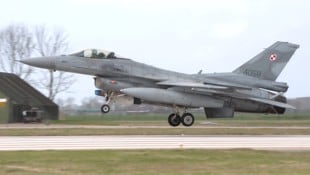 Ein F-16-Kampfjet der polnischen Luftwaffe (Archivbild)