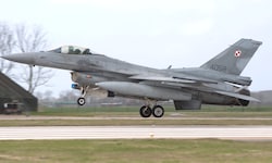Ein F-16-Kampfjet der polnischen Luftwaffe (Archivbild)